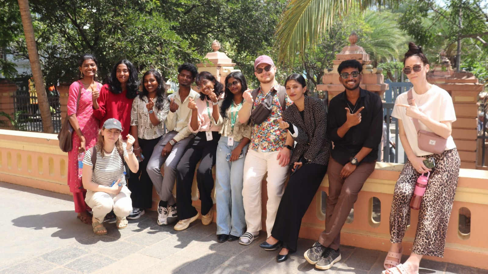 Students from Latvia and India participate in field trip